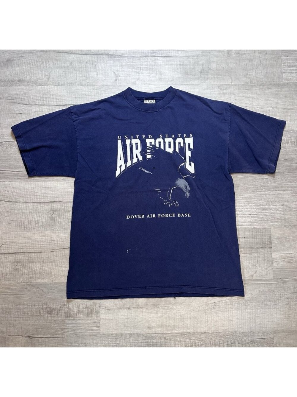 Vintage United States Air Force T-Shirt Men's XL Blue Dover AFB Graphic Tee